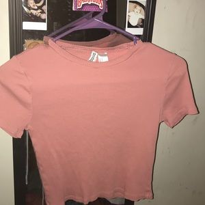 Medium pink crop top
